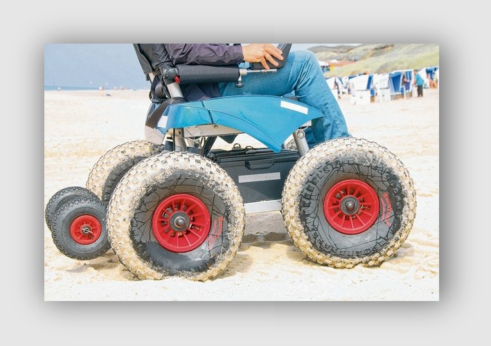 cadWeazles Ballonräder meistern selbst den weichesten Sand